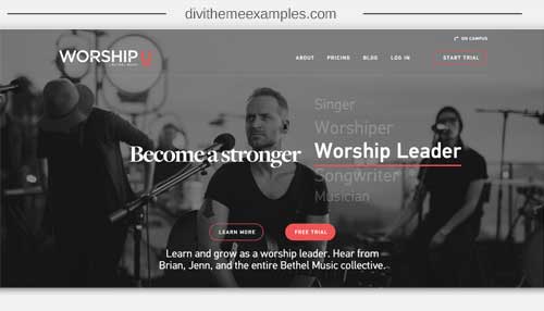 Giao diện website với video full màn hình