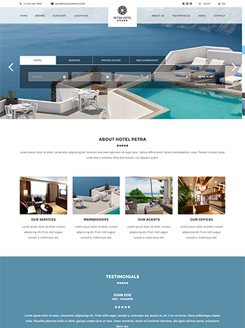 Mẫu web khách sạn đẹp