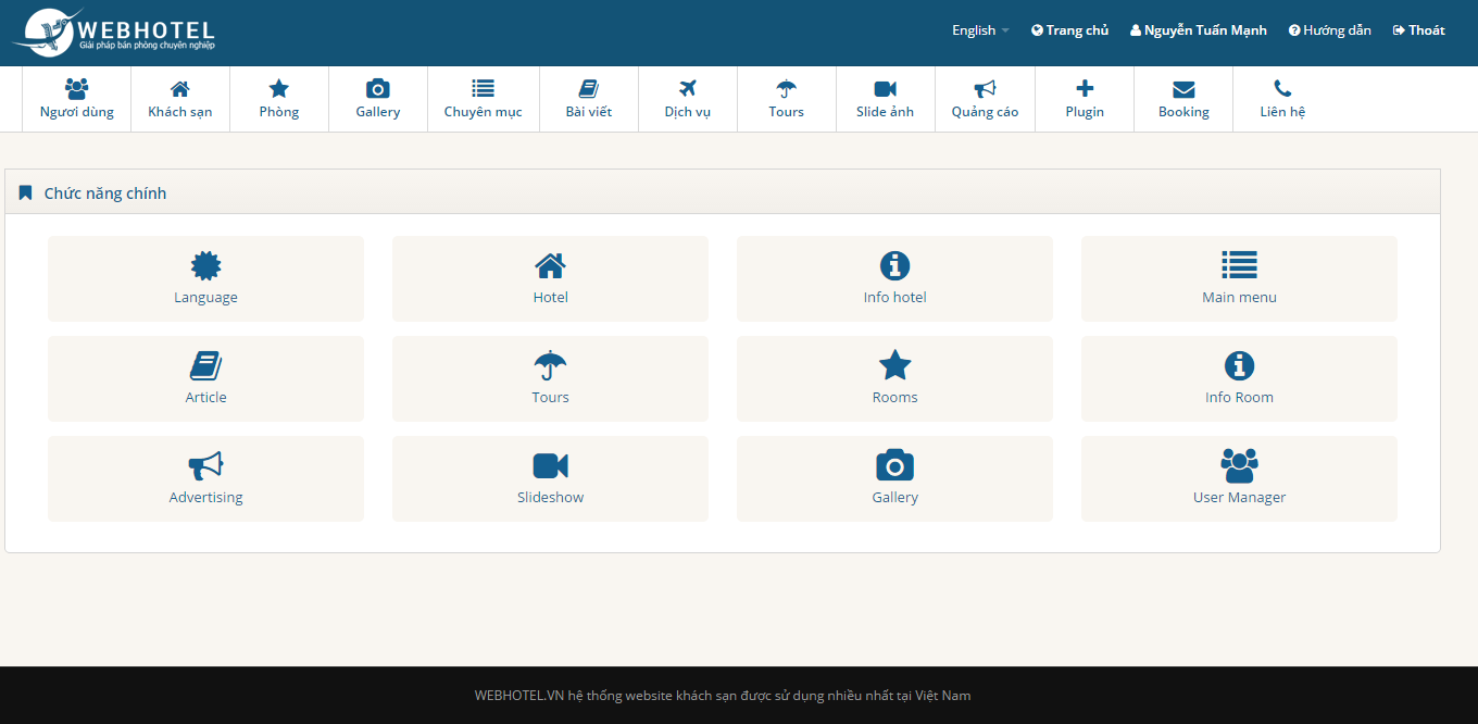Các chức năng cần thiết của website khách sạn