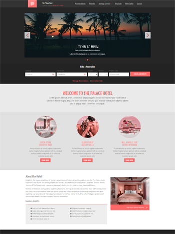 Giao diện website khách sạn đẹp nhất 1