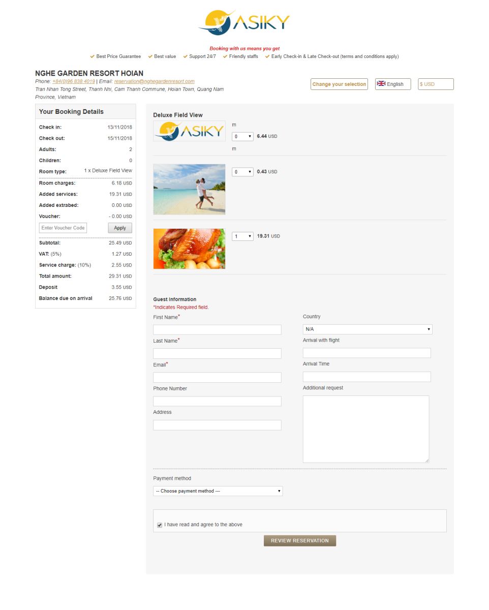 Phương thức hoạt động của Booking Engine