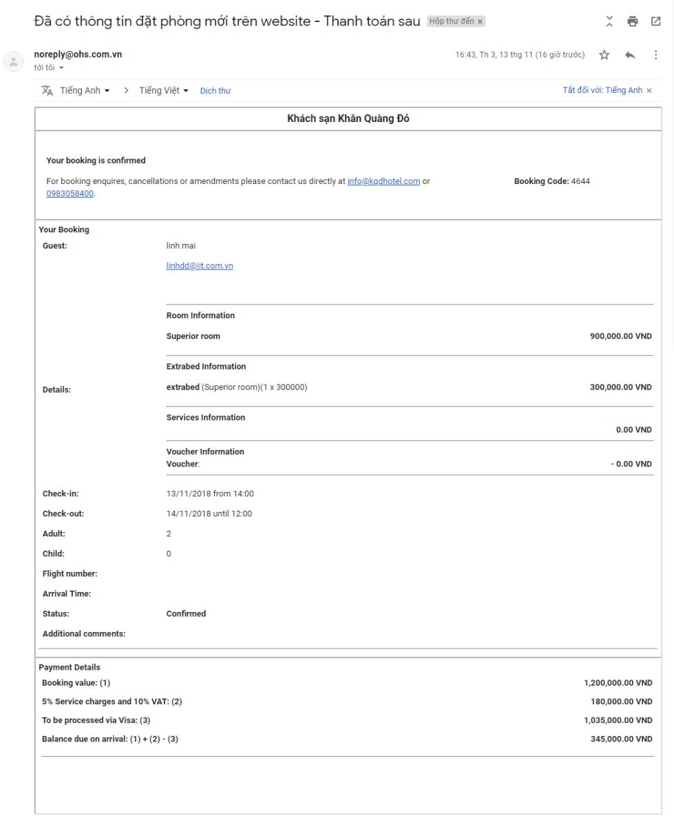 Phương thức hoạt động của Booking Engine
